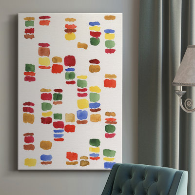 Code coloré I - peinture sur toile tendue