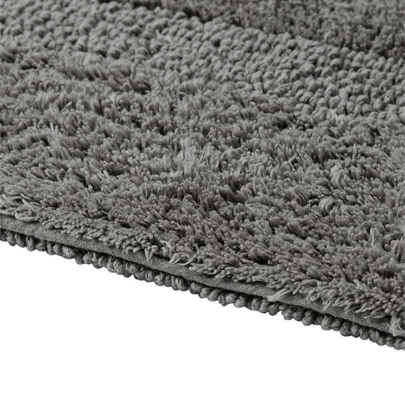 Tapis pour salle de bain Myishia, Tapis de couloir 1 pi 8 po x 5 pi, Gris