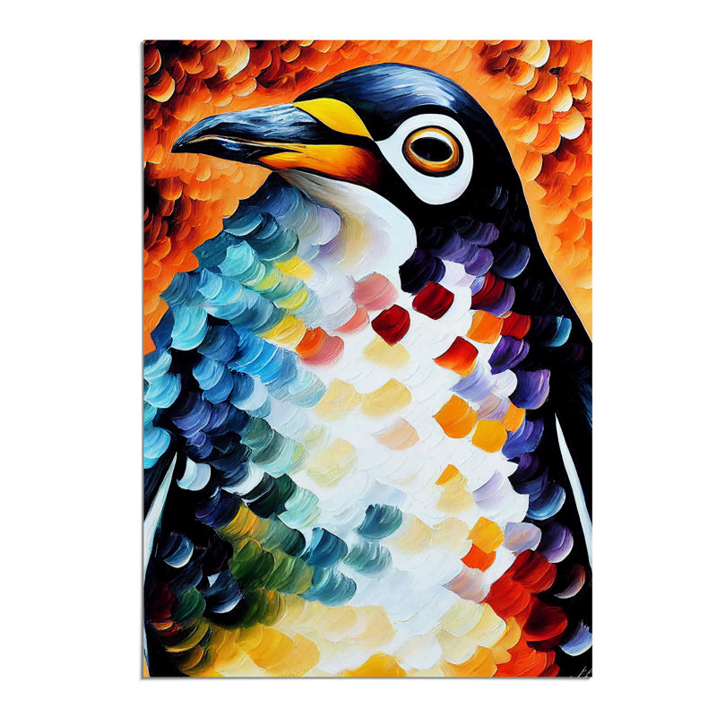 Penguin Portrait No.2 - Wall Art, Paper, 59.4cm H x 42cm W, No Matte