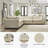 Elyza Upholstered L-Shaped Sectional Symmetrical-82260087