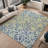 Machine Washable Indoor/Outdoor Chantille ACN2412 Botanical Rug-25461737