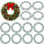 Lot de 12 cadres de couronne en métal vert de 16 pouces, solides anneaux de couronne en fil de fer soudé, cadre et support de couronne pour la fabrication de couronnes à faire soi-même, les loisirs créatifs de Noël et des fêtes.-1127043405
