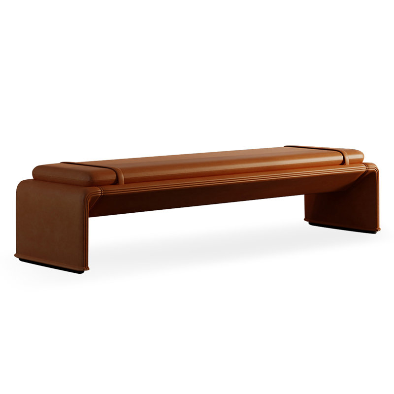 Banc rembourré, Orange