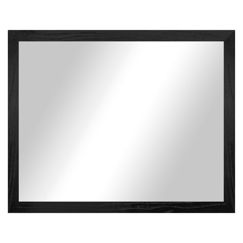 Miroir en bois franc Ebark Designs Ebark - chêne rouge 2 po, 25 po x 30 po, Noir