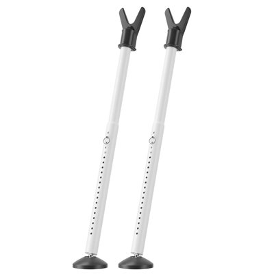 2-Pack Heavy Duty Door Security Bars - Adjustable Door Jammer & Sliding Door Lock, Multi-Purpose Barricade For Front Door, Patio, Window, Apartment & Hotel Room