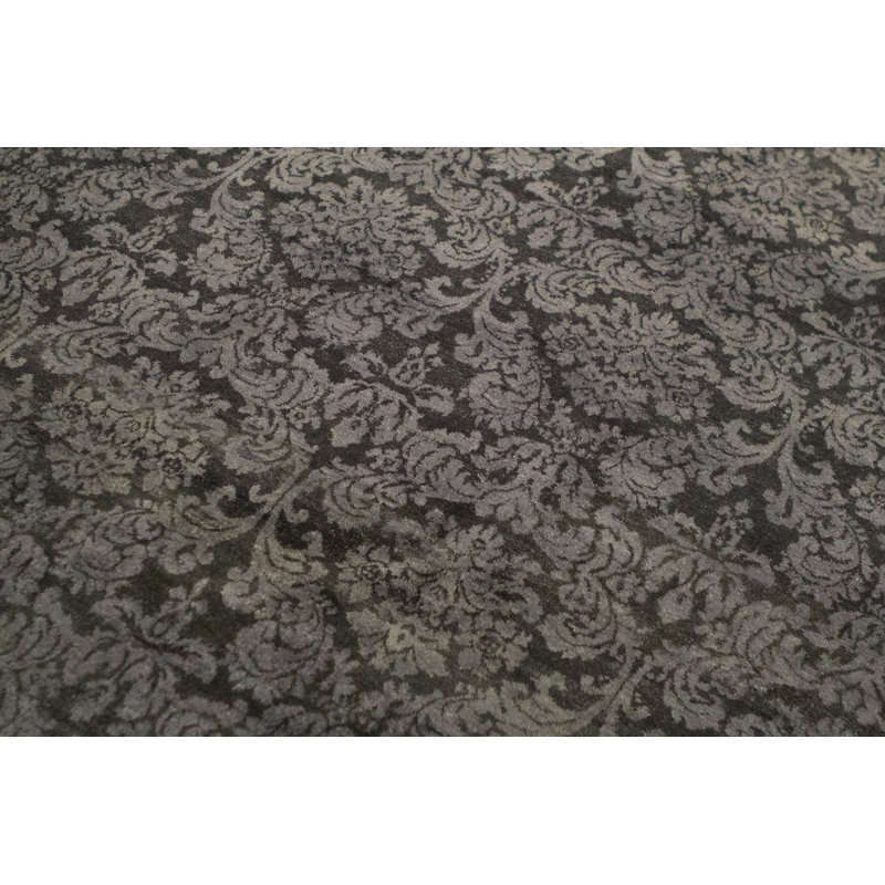 Wool Damask Area Rug