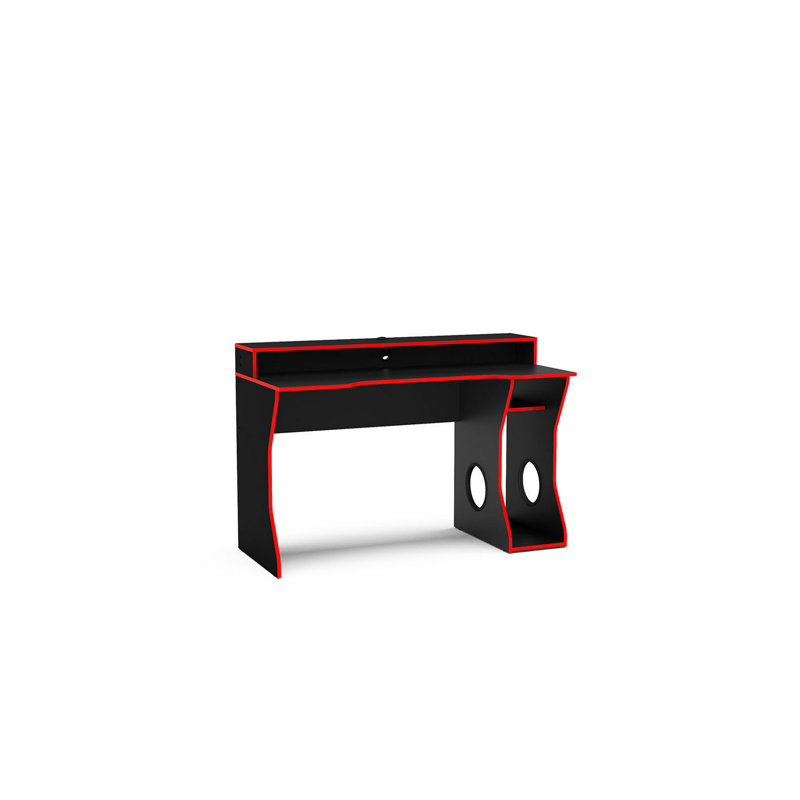 Casey-Leigh Computer Desk, 92 cm H x 130 cm W x 59.3 cm D, Red
