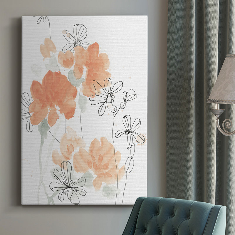 " Blush Peonies I ", 48" H x 32" W x 1" D