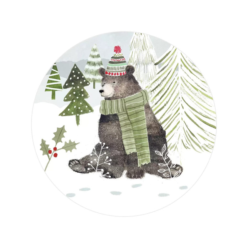 Woodland Christmas Collection C by Victoria Borges - Wrapped Canvas Gallery-Wrapped Canvas Giclée, 30.48 cm H x 30.48 cm W
