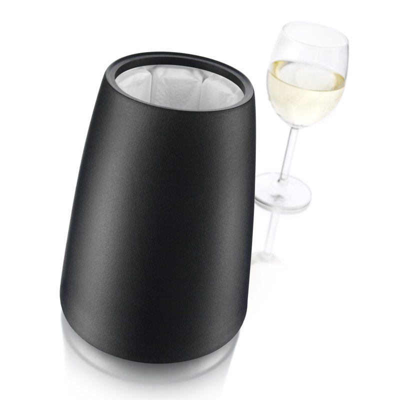 Elegant Wine Cooler Plastic Wine Bucket, Black