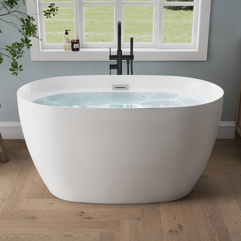51'' Acrylic Freestanding Tub Freestanding Soaking Bathtub