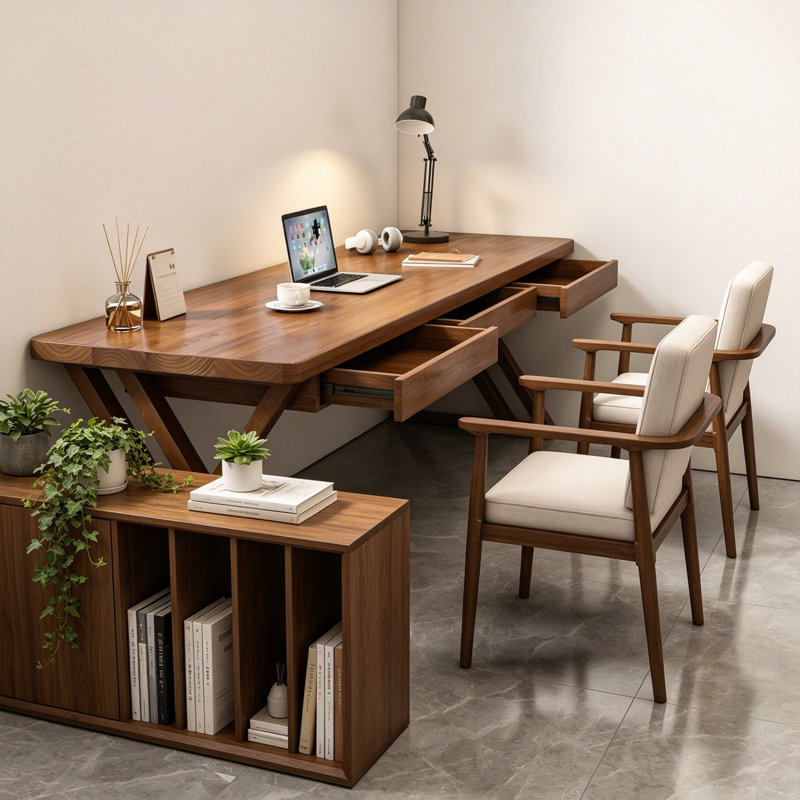Bureau simple Simple, H 29,5 po x l 63 po x P 23,6 po