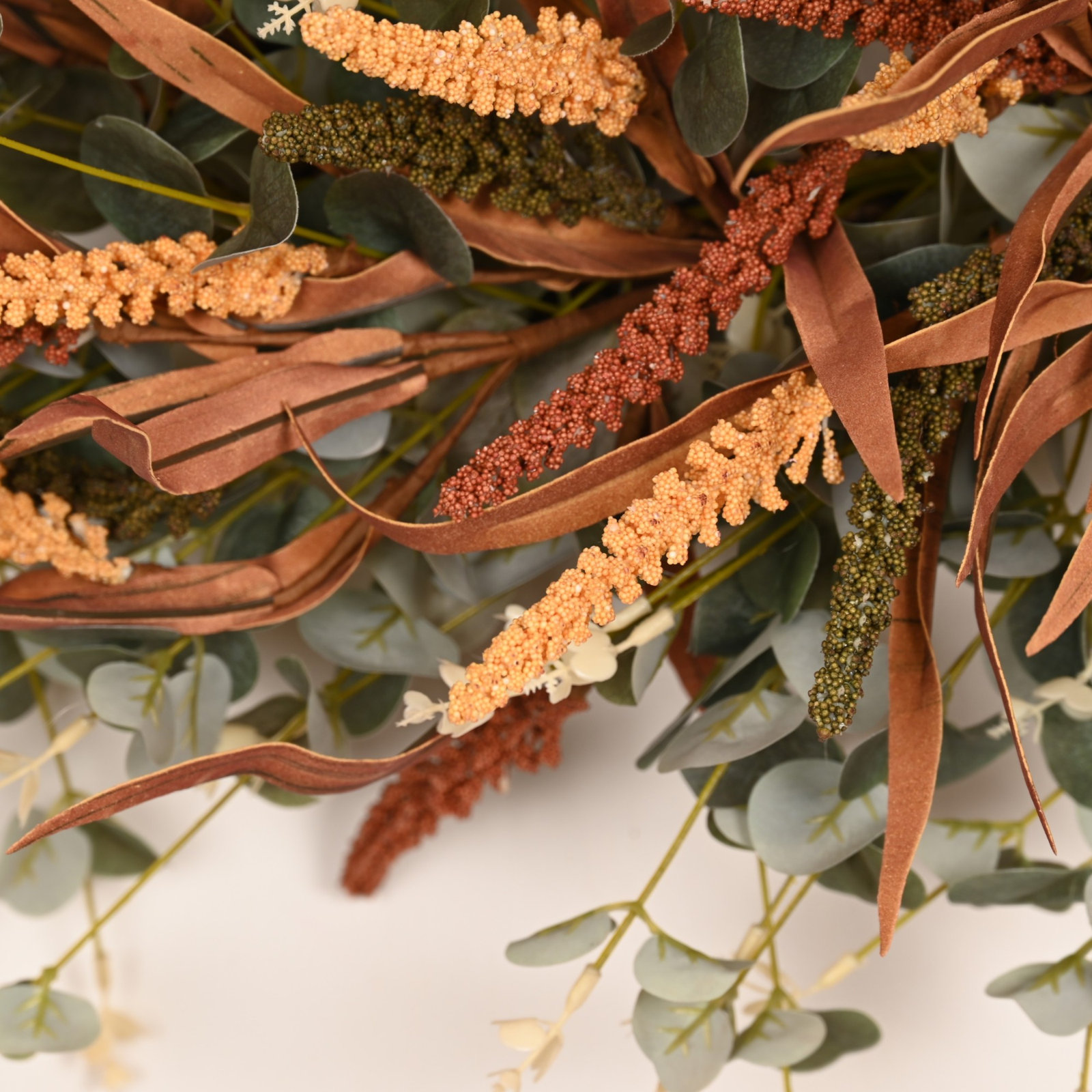 24" Handcrafted Eucalyptus Thanksgiving Wreath