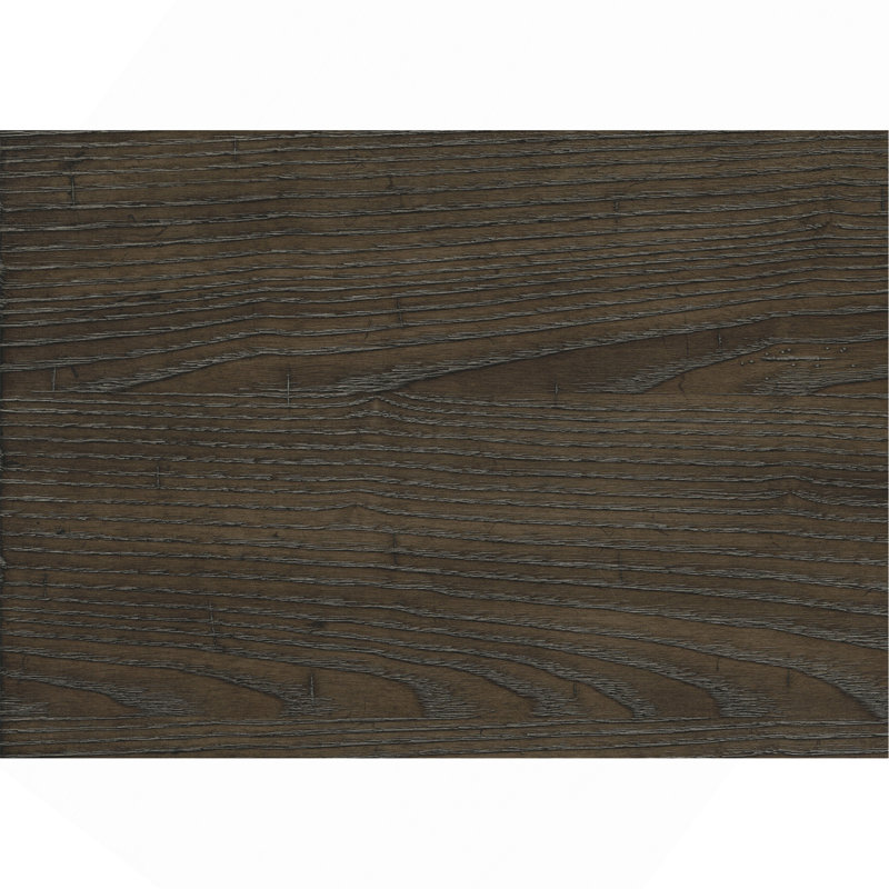 Ensemble de 2 fauteuils transitionnels gris et brun, tissu et revêtement de siège en bois