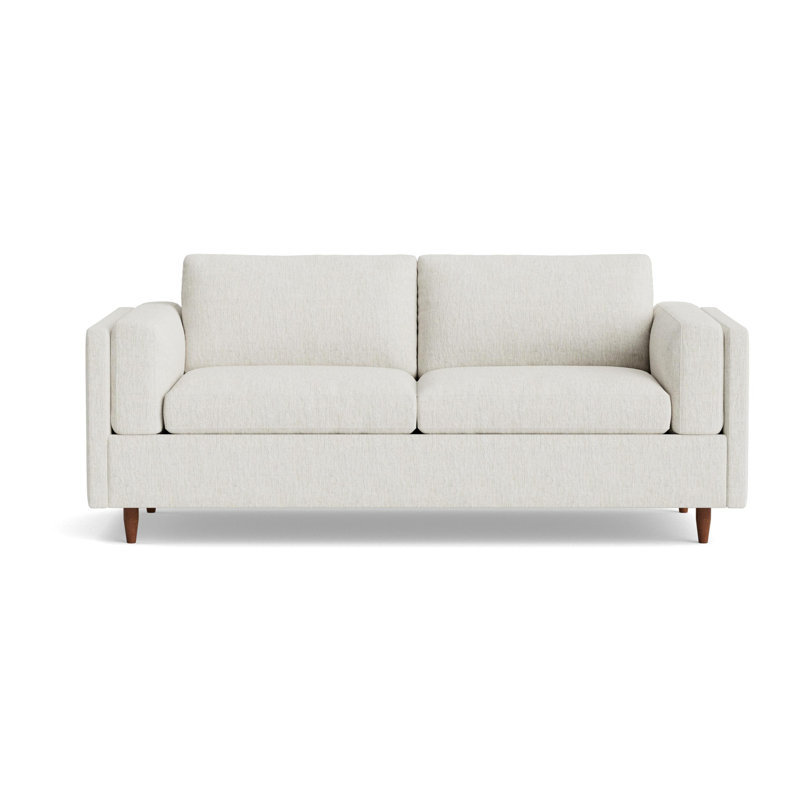Skinny Fat Sofa Bed, Performance Weave - Snow