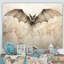 Ailes ouvertes de chauve-souris beiges sur toile-1230257591-1230257584