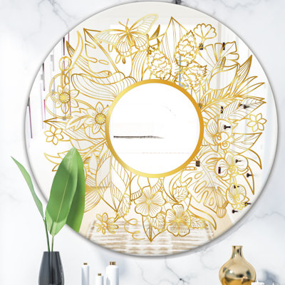 Miroir d'appoint tropical