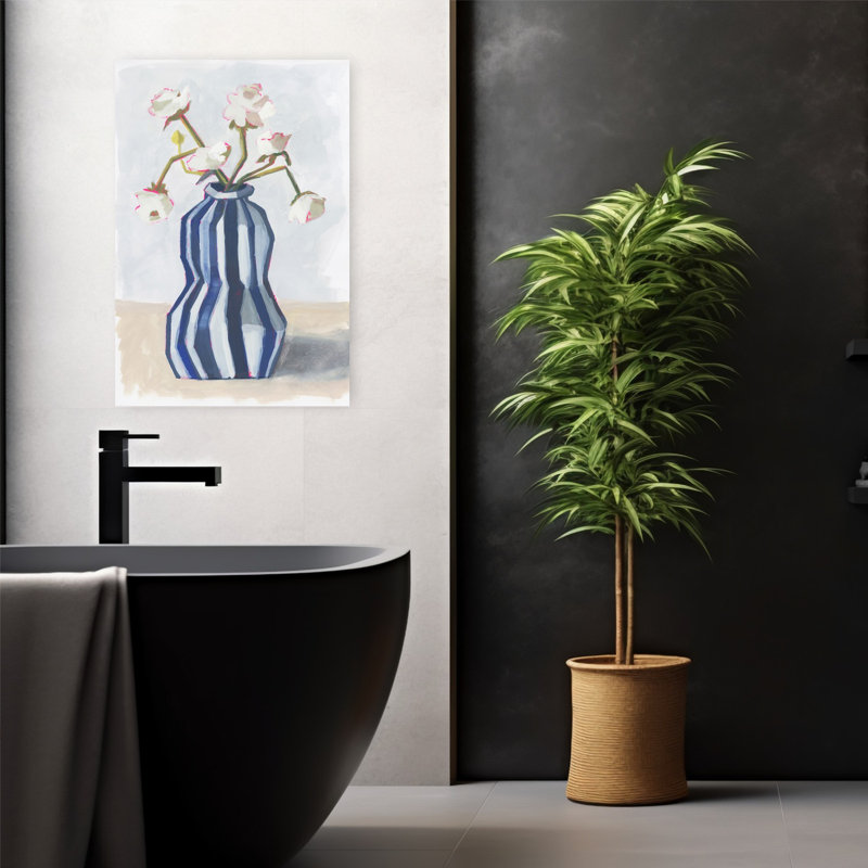 Art contemporain, art floral moderne, H 24 po x l 16 po