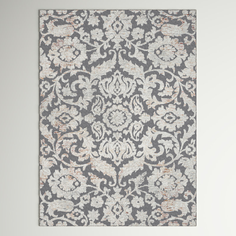 Tapis crème / gris Govea, Rectangle 8 pi 10 po x 12 pi 2 po