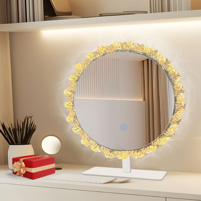 12‘’ Iceberg LED Touch Makeup Mirror – 3 Light Modes, Elegant Vanity Mirror for Women