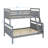 Fashionable Twin Over Full Bunk Bed With Safe Ladder And Protective Guardrail-1342346617