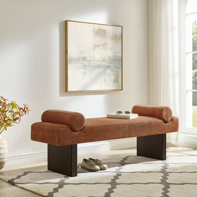  Banc rembourré Brooke, orange, Orange