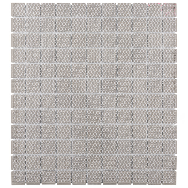 Metro 1" Square Matte White 10-3/4" x 11-3/4" Porcelain Mosaic Tile