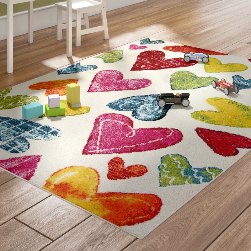 Tapis pour chambre d'enfant Dickson, Rectangle 3 pi 11 po x 5 pi 3 po