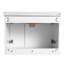 Comptoir de salle de bain mural avec lavabo en céramique de 28 pouces - petite baignoire, armoire à porte à fermeture en douceur avec lavabo, scandinave-121364576-121364579