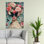 «Elegant Butterfly Art», reproduction d'art moderne sur toile, toile noire encadrée 1P