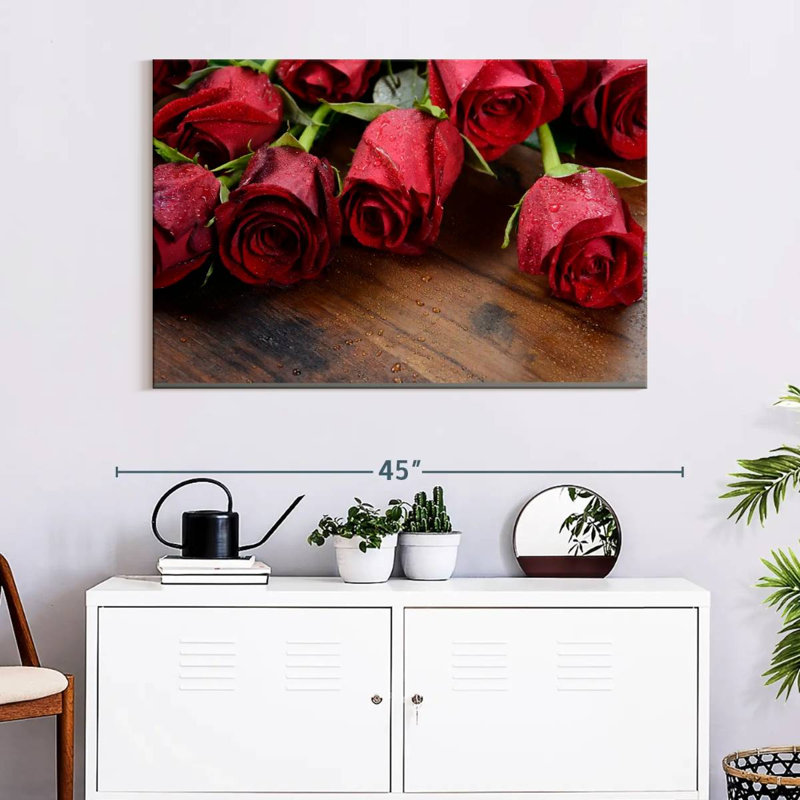 Freshly Picked Red Roses