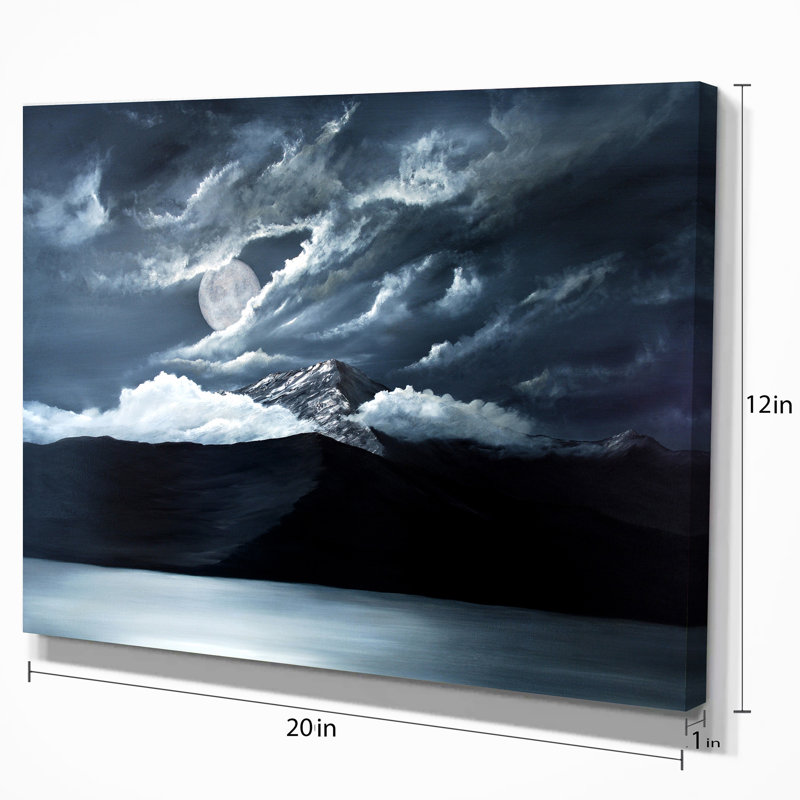 « lake tahoe », reproduction de photo sur toile tendue, H 20 po x l 20 po x P 1 po