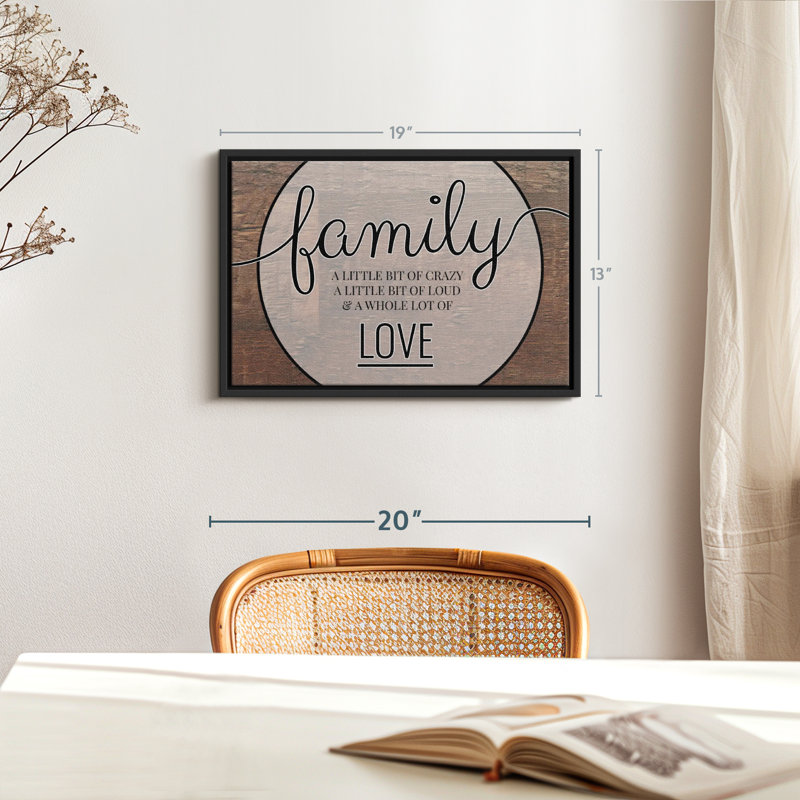" Family Love Quote ", 19" H x 13" W