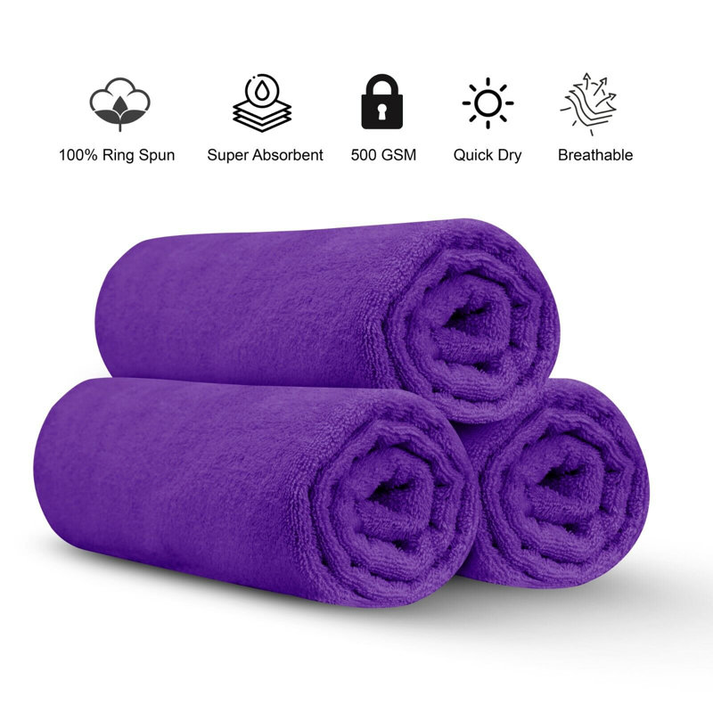 Fiorindo Jumbo Bath Sheet, Purple