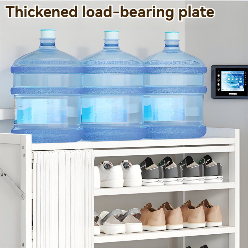 Free Installation Bamboo Multi-Layer Shoe Rack For Household Use, Large Capacity, Space Saving, Dust-Proof Storage Shoe Cabinet
