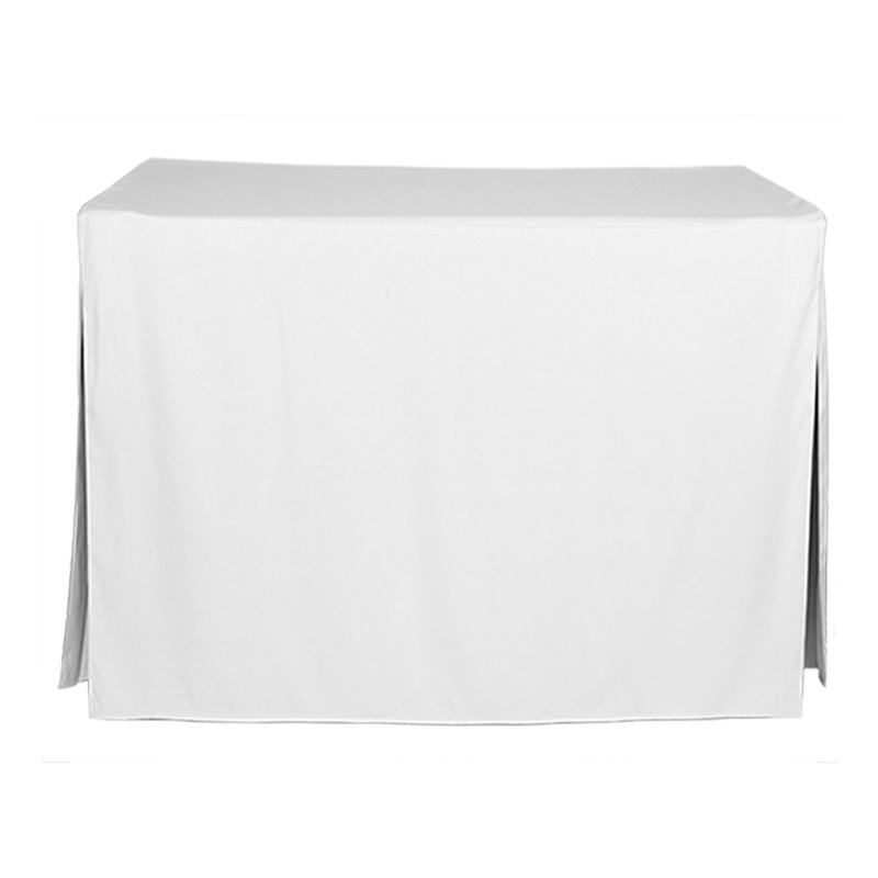 Tablevogue Table Cover, White, 48" L x 24" D