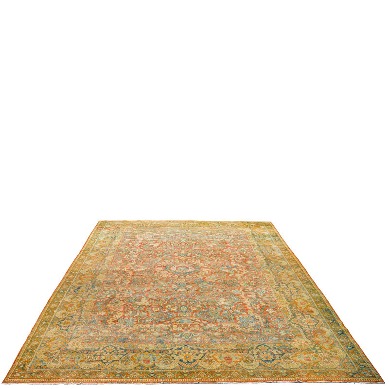 Tapis unique beige / rose 10 pi 6 po x 15 pi 2 po