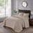 Reversible Quilt Set Khaki King/Cal King