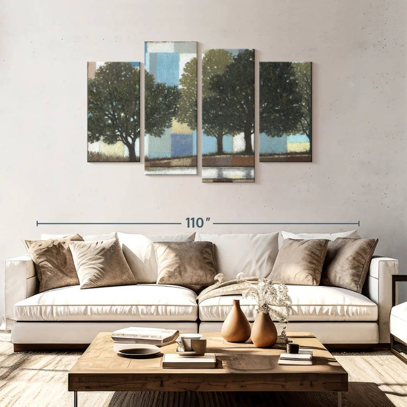 Avery Patchwork Grove, 48" H x 75" W