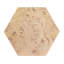 Billie Hexagonal Burl Side Table-657028745