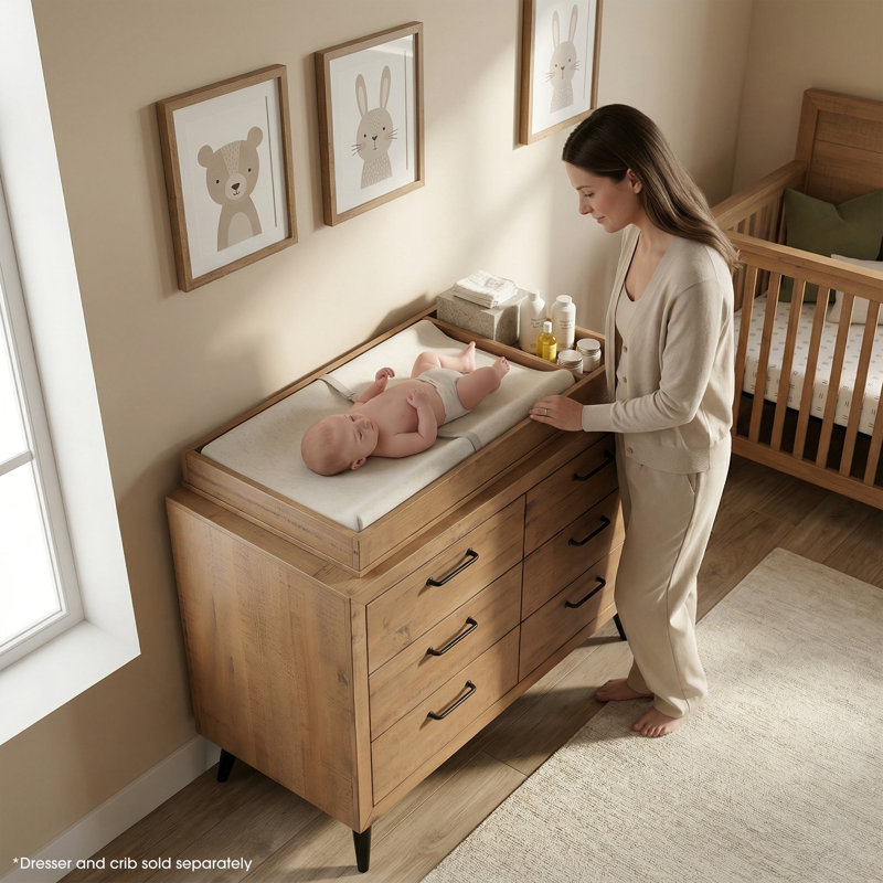 Stilnovo Changing Table Topper, Sugar Cane