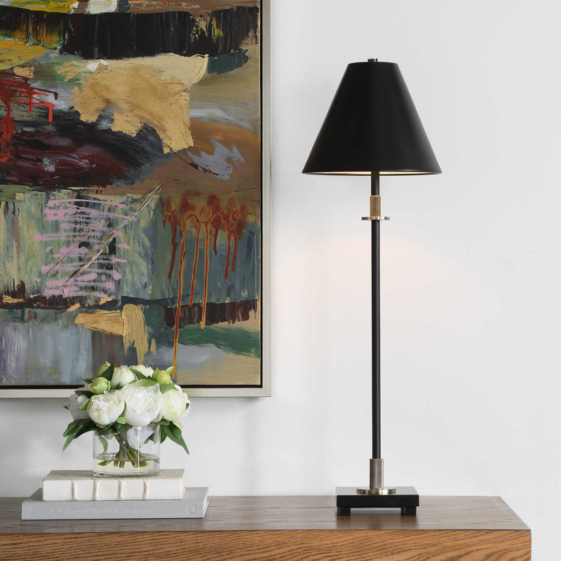 LAMPE DE Buffet, Black, Black