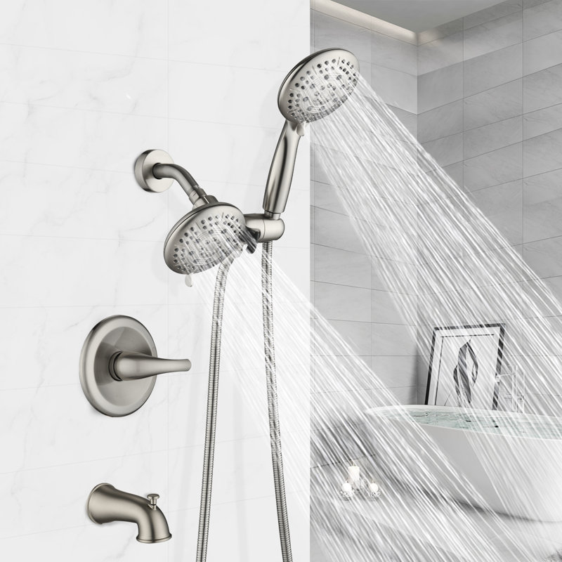 All-In-One Kit with Rough in-Valve, Brushed Nickel