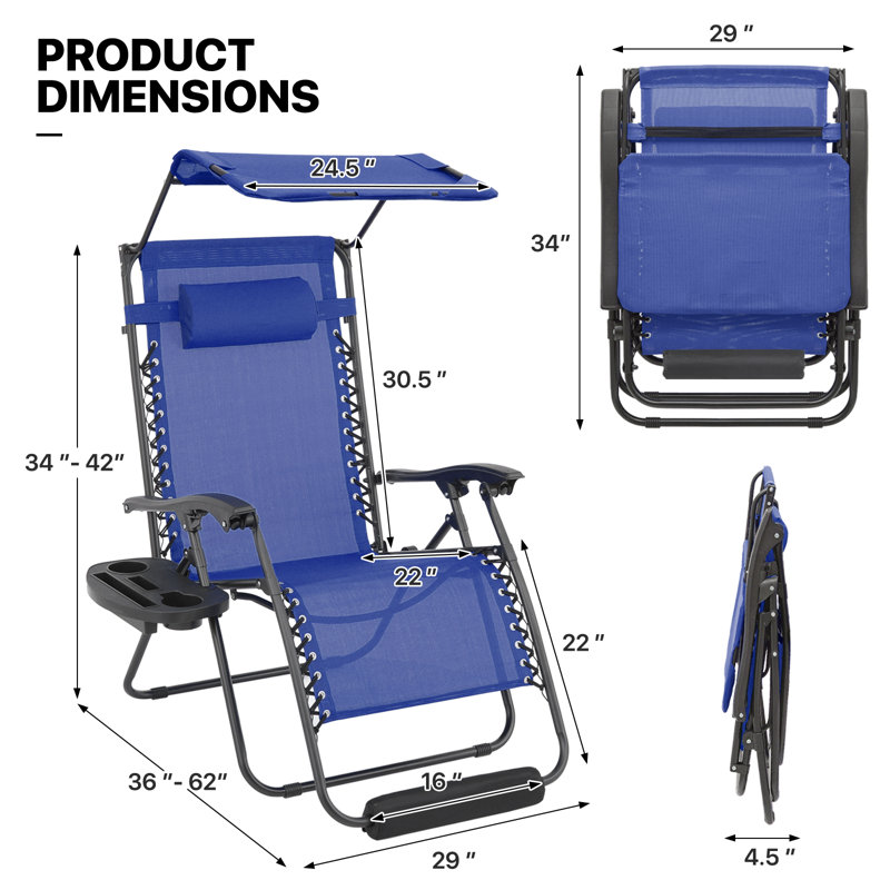 Méridienne inclinable 2 pièces, Bleu