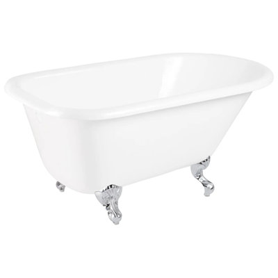 54" Miya Cast Iron Clawfoot Soaking Tub