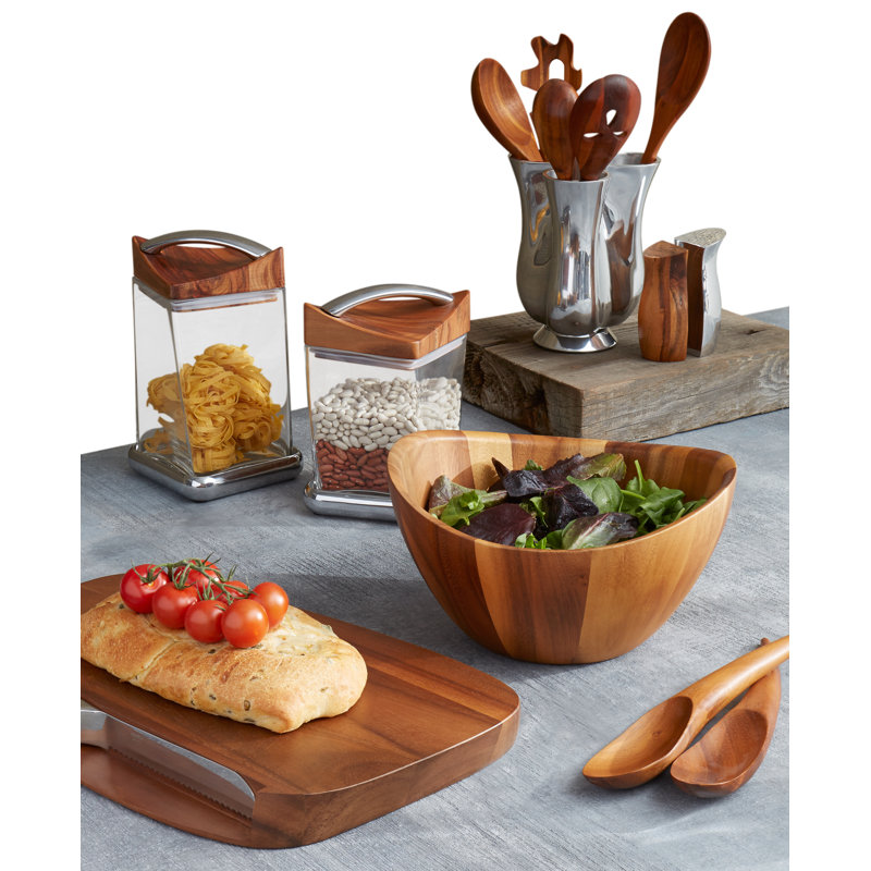 Nambe Blend Bread Board W/ Knife