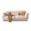 Canapé-coussin standard 86,61 po beige 100% polyester-129744474