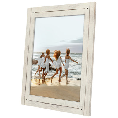 Americanflat Rustic Picture Frame - Polished, Crystal Clear Glass