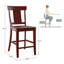Tabouret de bar et de comptoir en bois massif Fortville-1324224416-1307744246