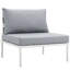Ensemble de canapé modulaire d'extérieur en aluminium 7 pièces Harmony-1740796365